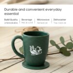 Earth Friendly Christmas Gifts For Family & Friends | Printed Mug and Coasters Set of 2 | Loopac Box | 300 ml | Mugs for Gifts | Made with Rice Husk - Image 4