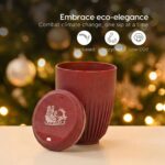 Earth Friendly Christmas Gifts For Family & Friends | Printed Mug and Coasters Set of 2 | Loopac Box | 300 ml | Mugs for Gifts | Made with Rice Husk - Image 5