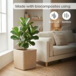 Earth-Friendly Portico Pots for Home Big Size | 18 inch | Pack of 1 | Made with Rice Husk Biocomposite | UV Protected - Image 3