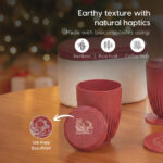 Earth Friendly Christmas Gifts For Family & Friends | Printed Mug and Coasters Set of 2 | Loopac Box | 300 ml | Mugs for Gifts | Made with Rice Husk - Image 3