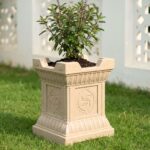 Earth-Friendly Brindavan Tulsi Pots for Home Big Size | 17 inch| Pack of 1 | Heavy Duty Tulasi Pot Made with Rice Husk & Bamboo Biocomposite | UV Protected Plant Pots | Tulasi Kota Set