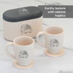 Earth Friendly Gifts | Elephant Printed Mug and Coasters Set of 2 | 300 ml | Keychain, Loopac Box, Gift Card | For Family and Friends | Mugs for Gifts | Made with Rice Husk - Image 4