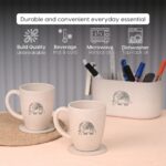 Earth Friendly Gifts | Elephant Printed Mug and Coasters Set of 2 | 300 ml | Keychain, Loopac Box, Gift Card | For Family and Friends | Mugs for Gifts | Made with Rice Husk - Image 6