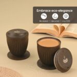 Earth-Friendly Valentine Gifts for Couple | Love Gift Set of 2 | 250 ml | Gift for Girlfriend and Boyfriend | Made with Rice Husk and Coffee Husk Biocompoiste - Image 8