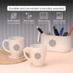 Earth Friendly Gifts | Mandala Printed Mug and Coasters Set of 2 | 300 ml | Keychain, Loopac Box, Gift Card | For Family and Friends | Mugs for Gifts | Made with Rice Husk - Image 6